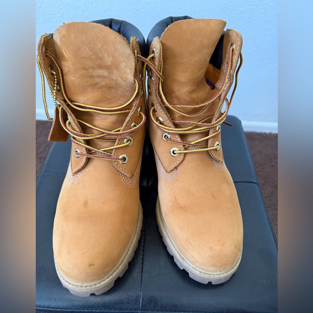 Timberland Wheat Nubuck 6-Inch Waterproof Work Boots - Picture 3 of 9